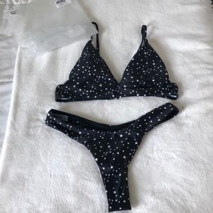 New black and white star bikini